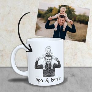 A legjobb Apa fényképes bögre – sketch